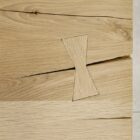 Träyta med fjärilsformad skarv